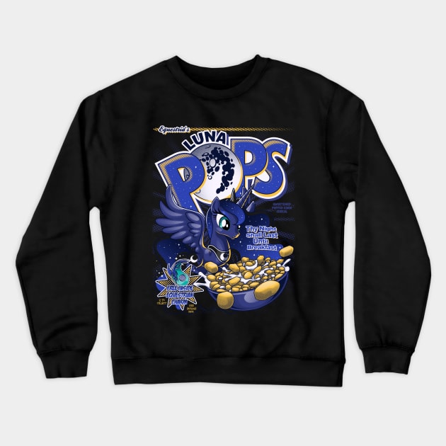 Equestria's Luna Pops Crewneck Sweatshirt by GillesBone